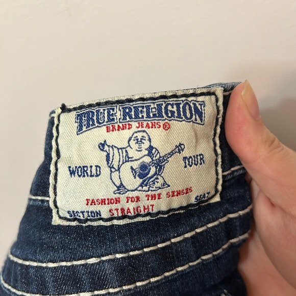 Authentic dark blue True Religions, Gem detailing throughout. Size 27 - Picture 7 of 11